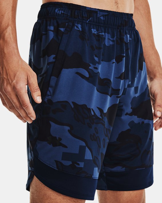 Men's UA Train Stretch Camo Shorts, Navy, pdpMainDesktop image number 3